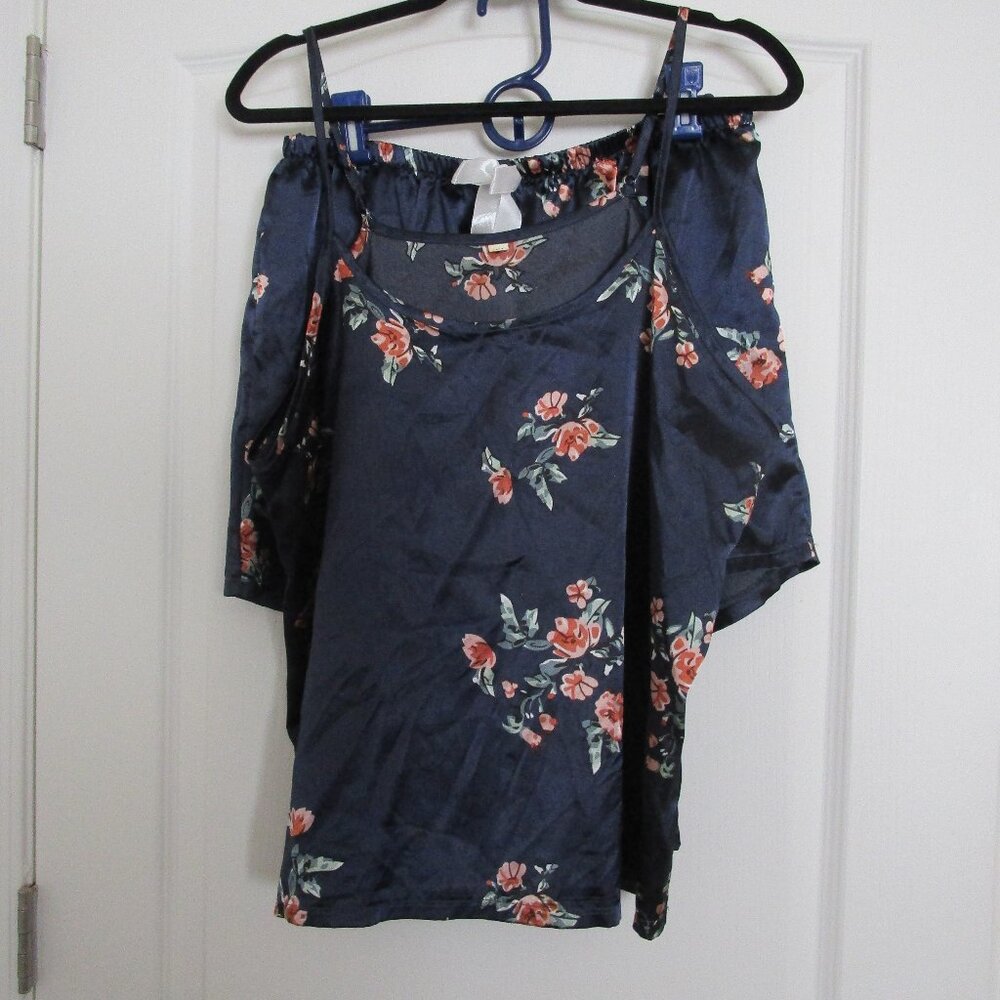 satin pajama camisole & tap pants